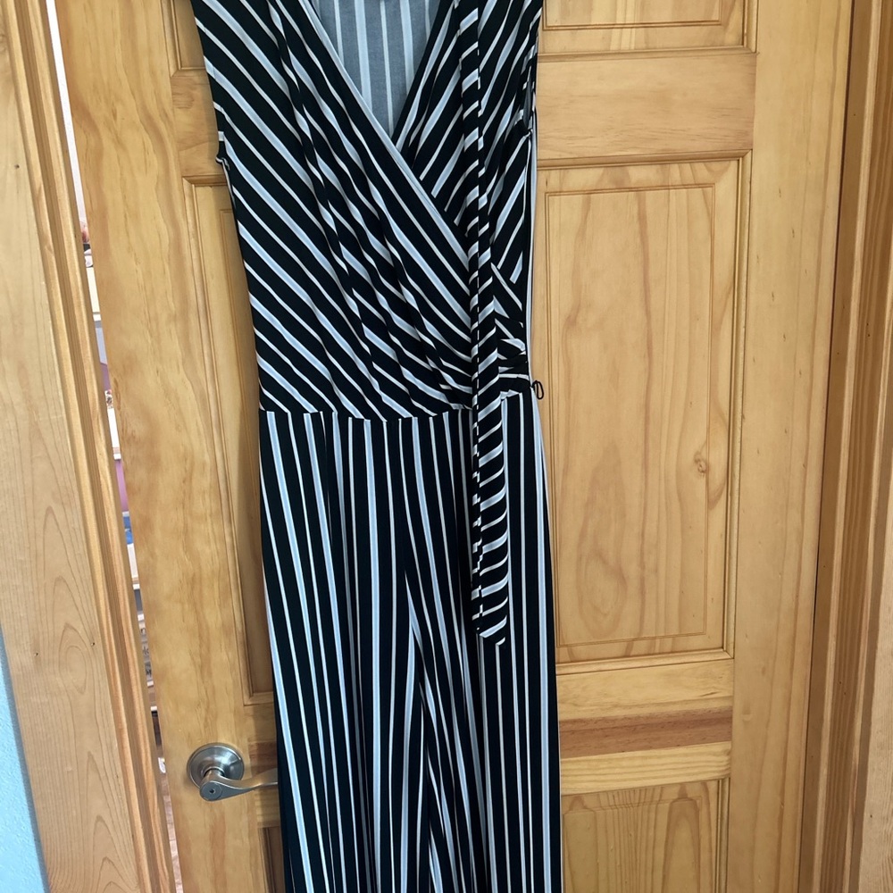 Ralph Lauren Black and White Striped Dress